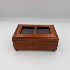 Cottage Garden Amazing Grace Wood Grain Musical Jewelry Box Sankyo PM5428S Brown